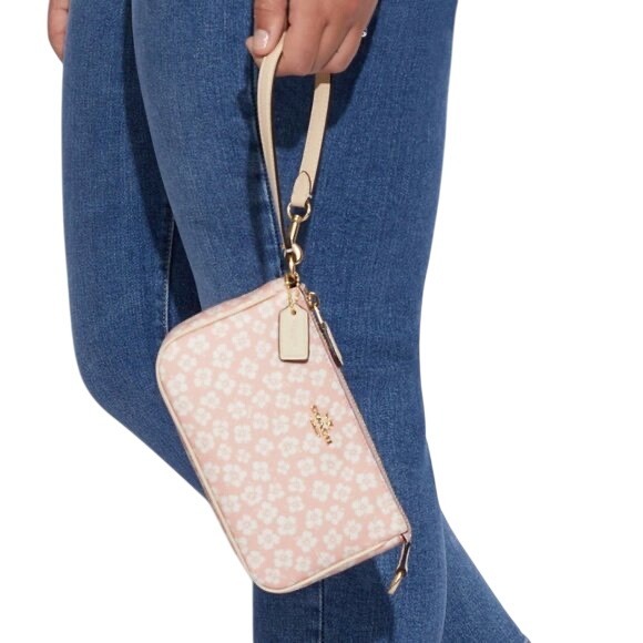 Coach Nolita 19 Mini Shoulder Bag/Wristlet – Pink Floral Coated Canvas - Picture 1 of 6
